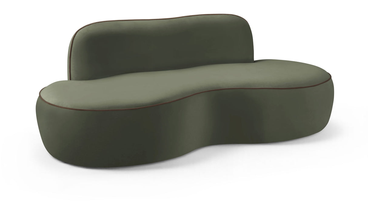 Swerve - Velvet 77" Upholstered Loveseat