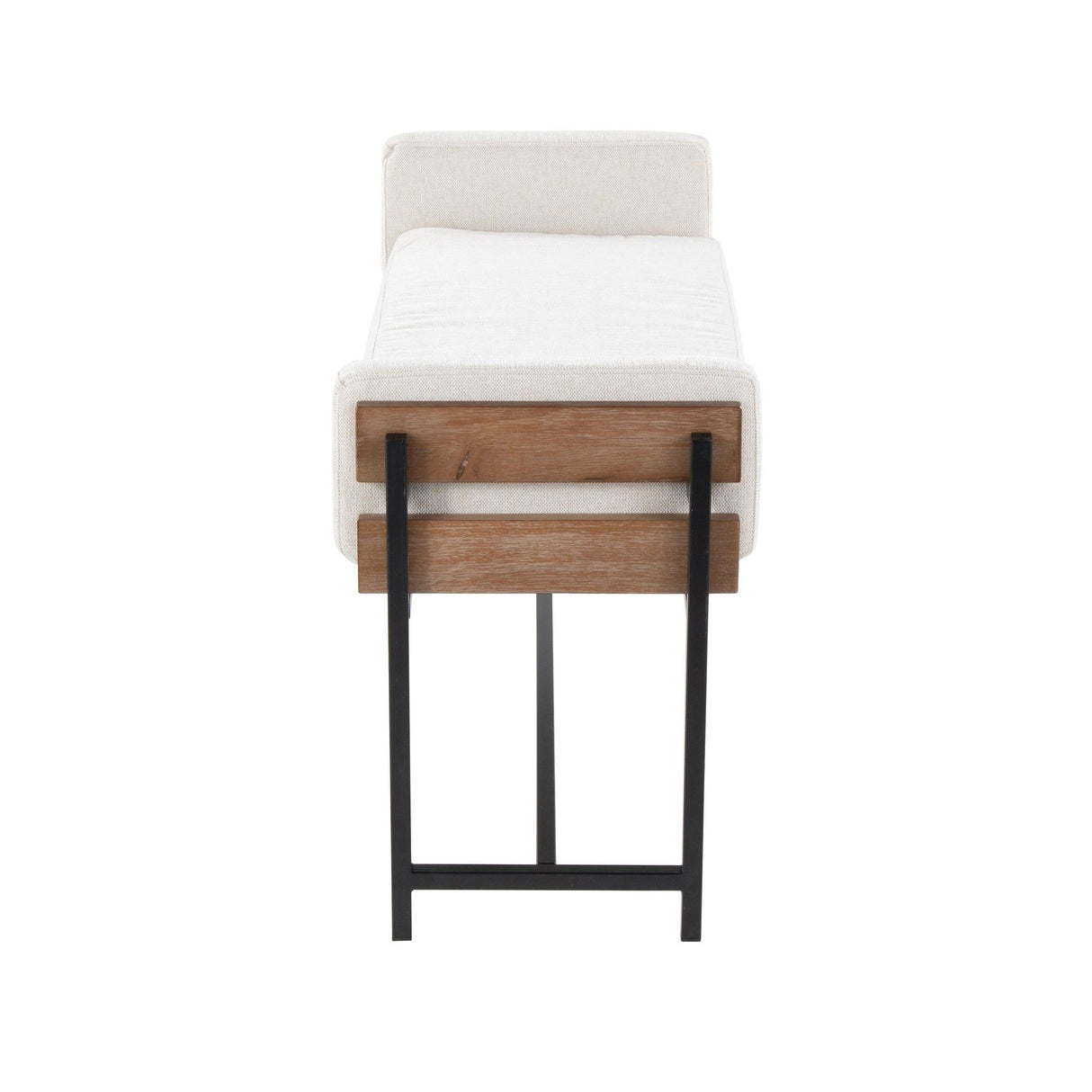 Kari - Farmhouse Bench - Brown Wood