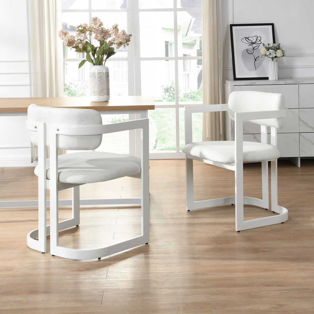 Upholstered Dining Armchairs (Set of 2)