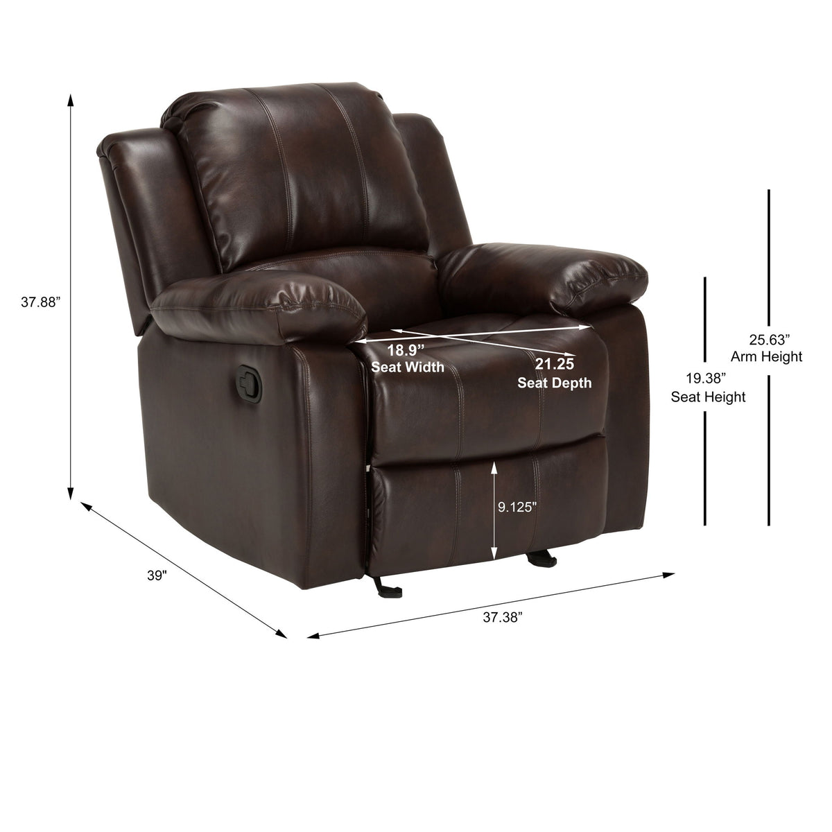 Charlotte - Glider Recliner With Classic Style