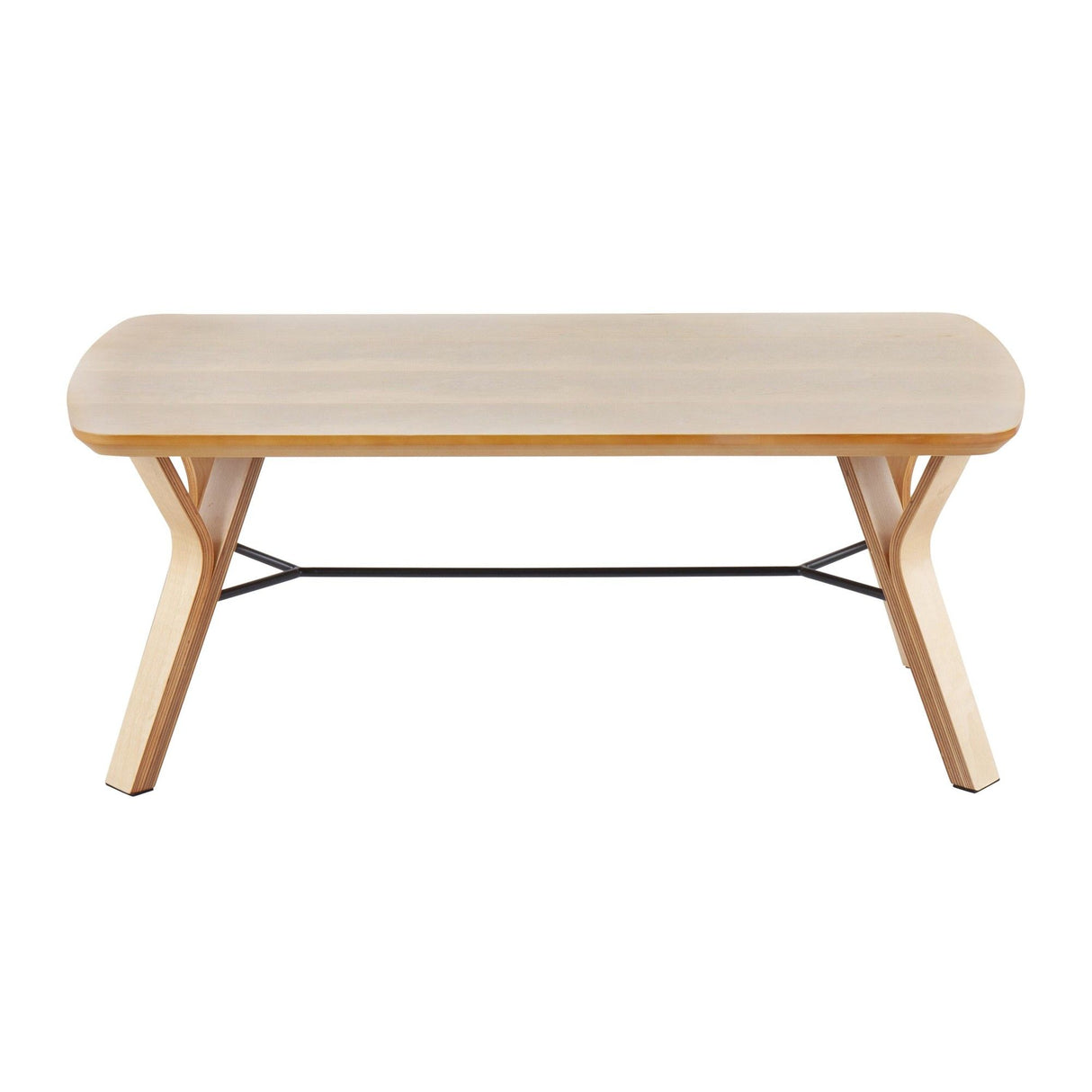 Folia - Mid-Century Modern Coffee Table - Natural Wood