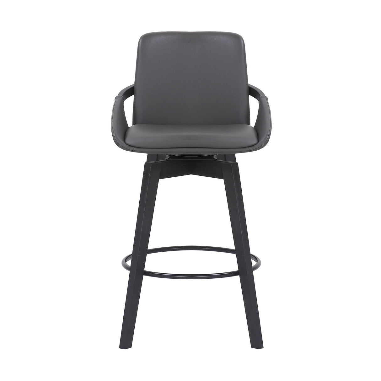 Baylor - Swivel Bar Stool With Black Frame