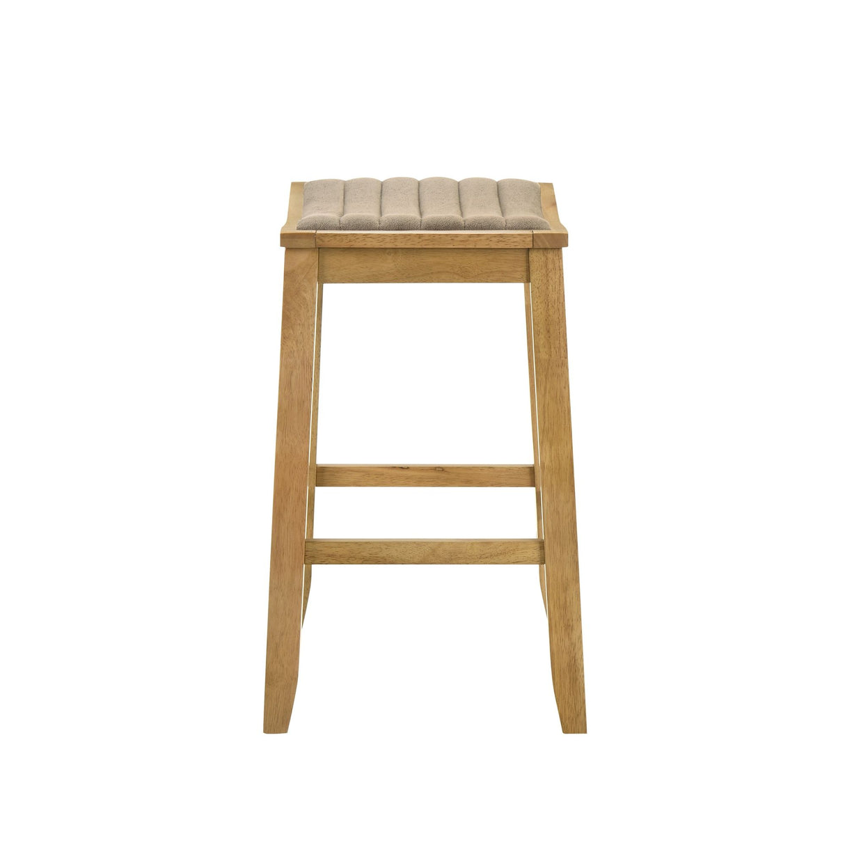 Iyani - Coastal Modern Wood Counter Height Kitchen Bar Stool