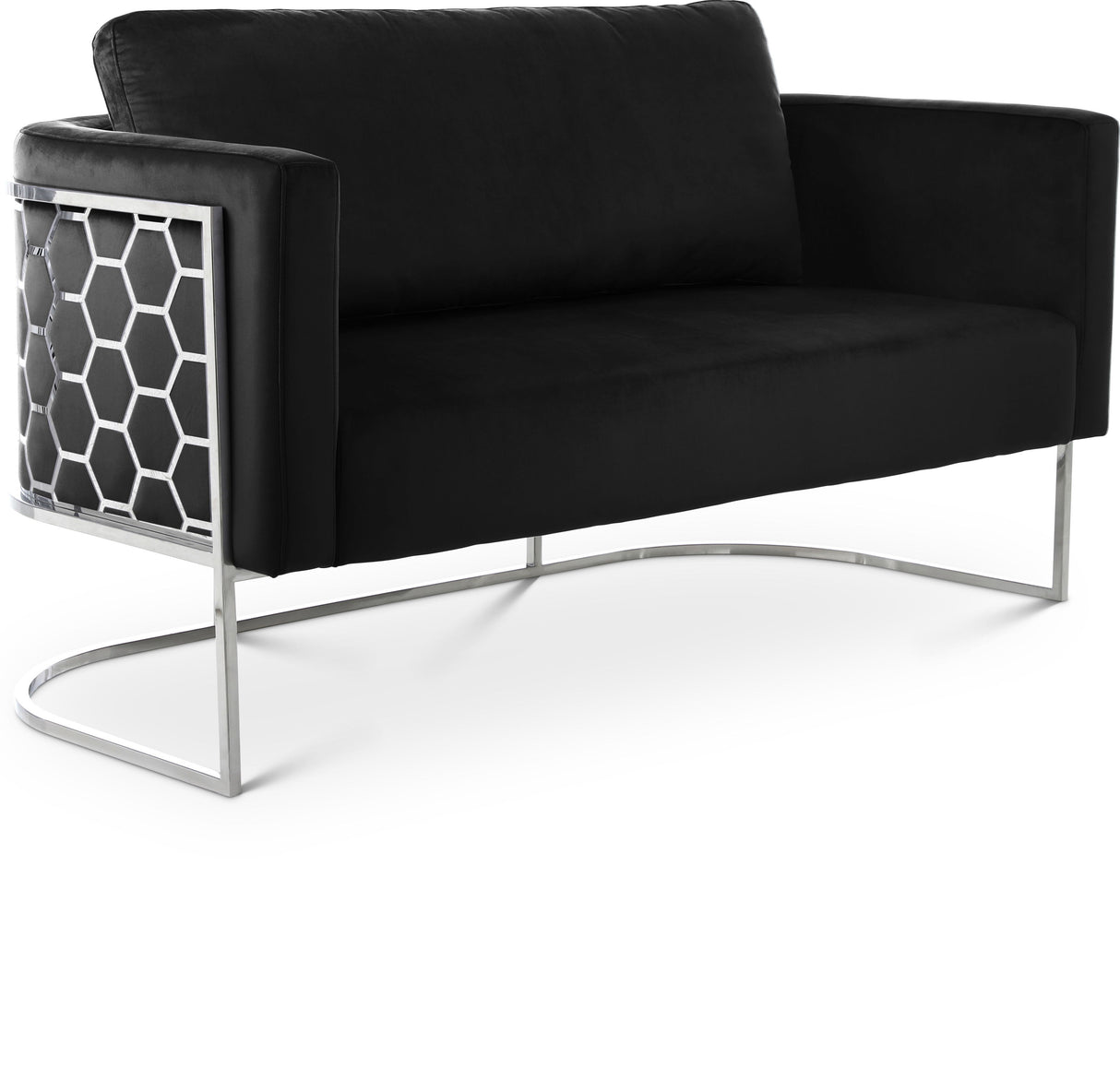 Casa - Loveseat with Chrome Legs