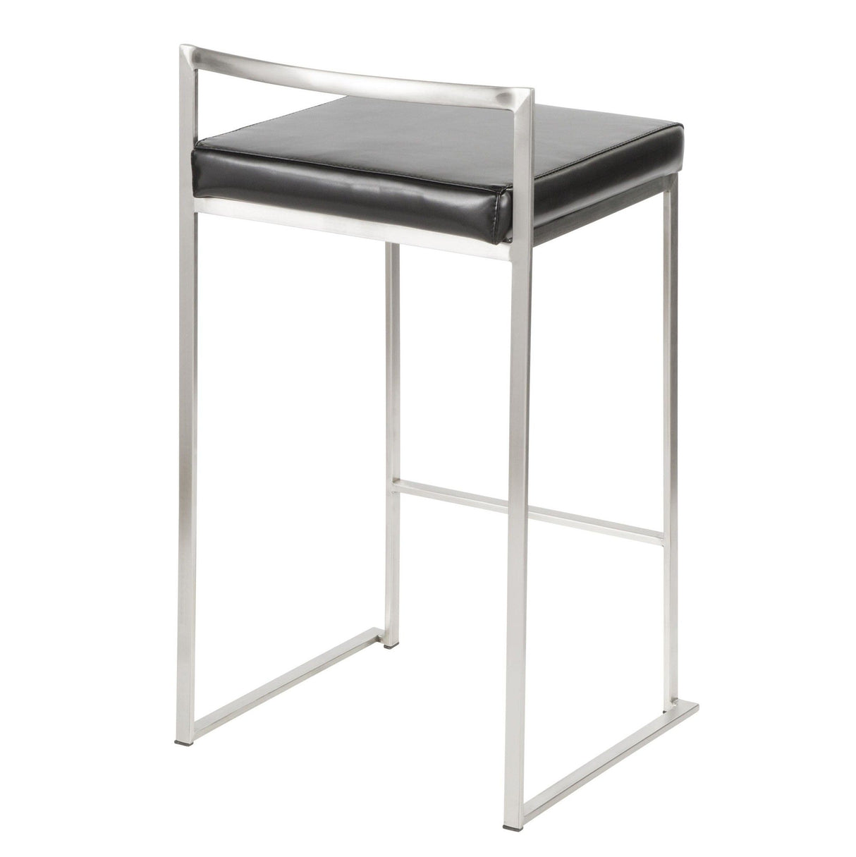 Fuji - Counter Stool Steel With Cushion - Stainless Steel