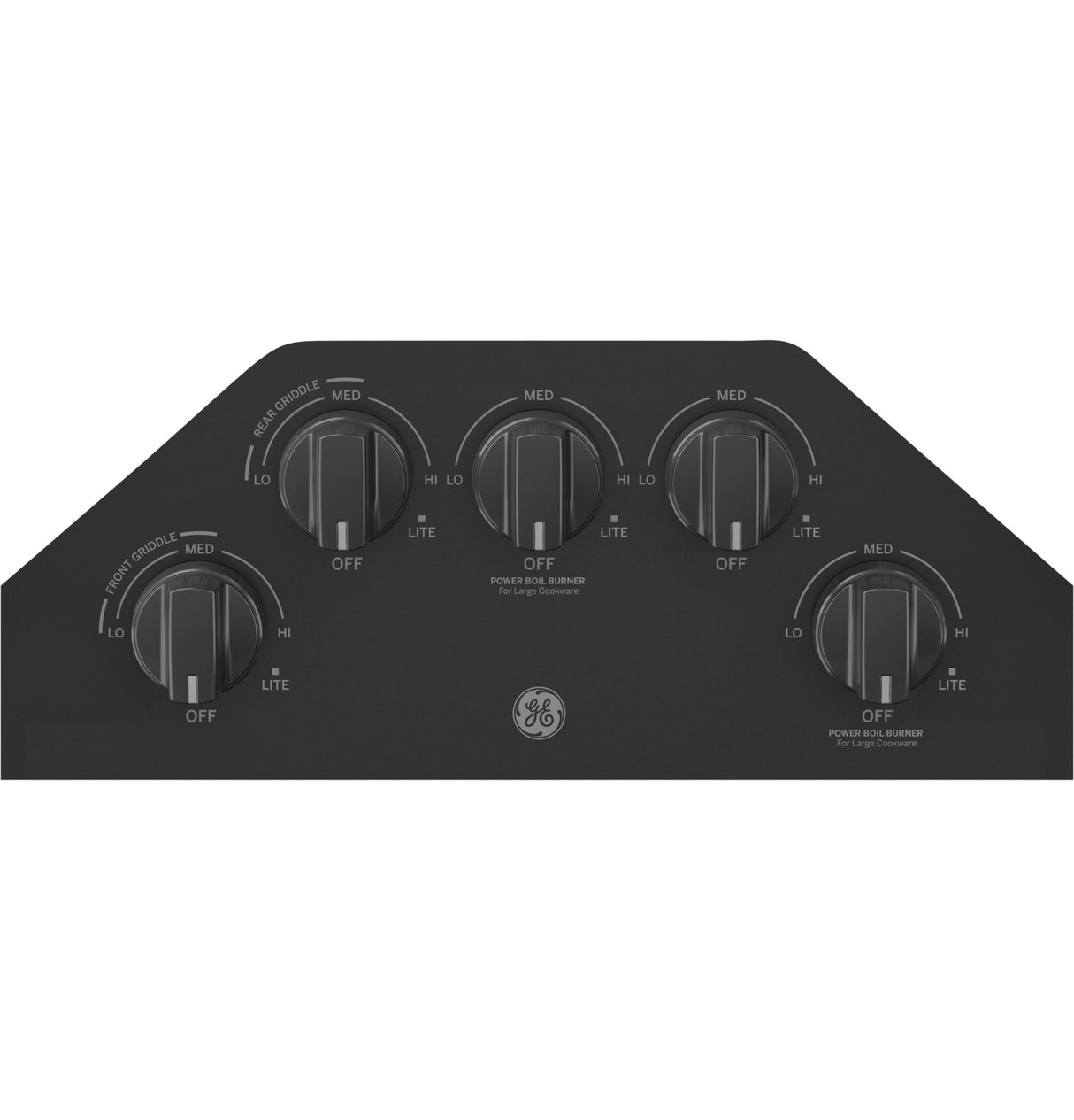 GE JGP5036DLBB - 36 in. 5-Burner Natural Gas Cooktop with Simmer Burner & Power Burner - Black