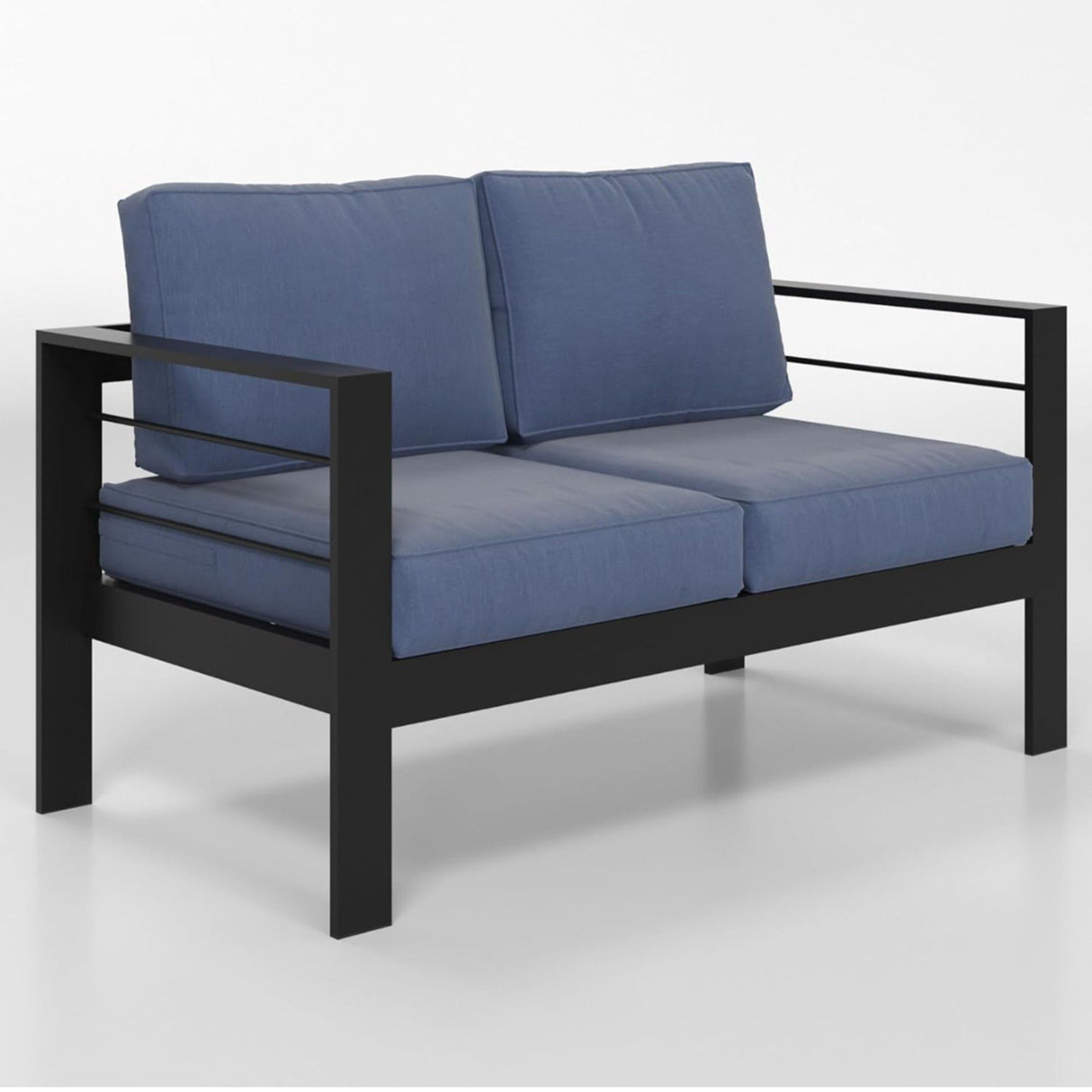 All-Weather Patio Loveseat With Thick Cushions