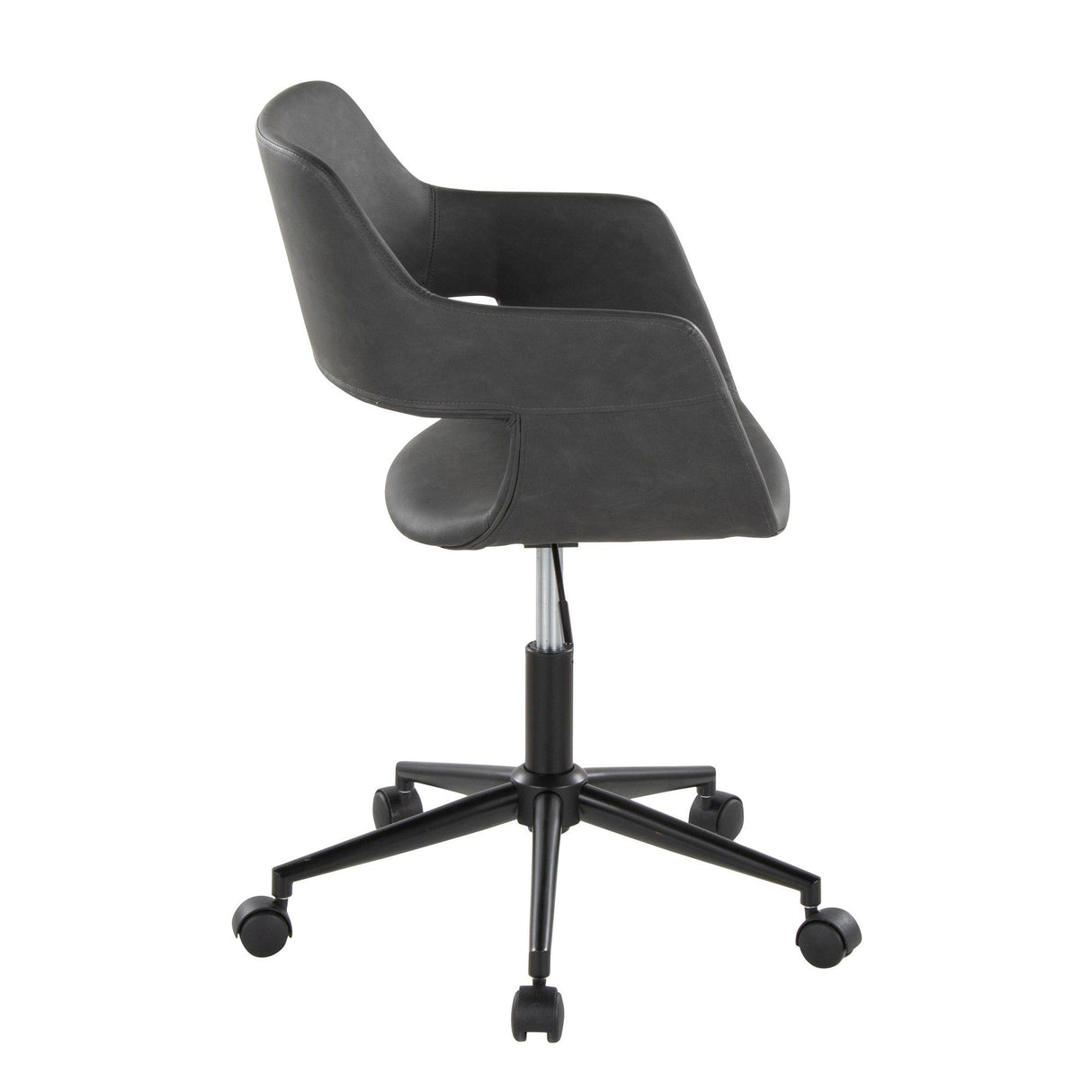 Margarite - Task Chair - Black Metal