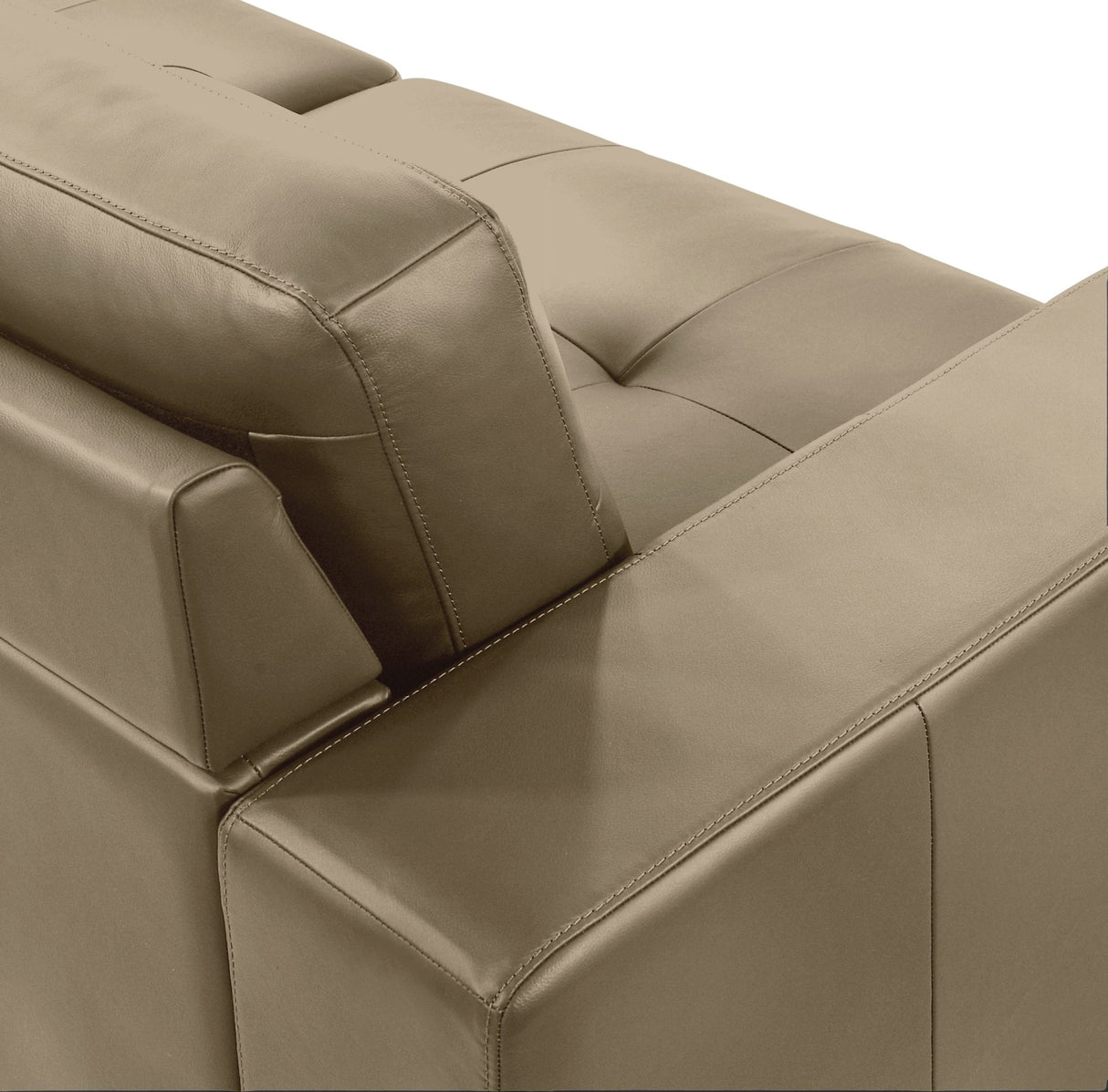Faelin - Leather Loveseat With Tufted Back
