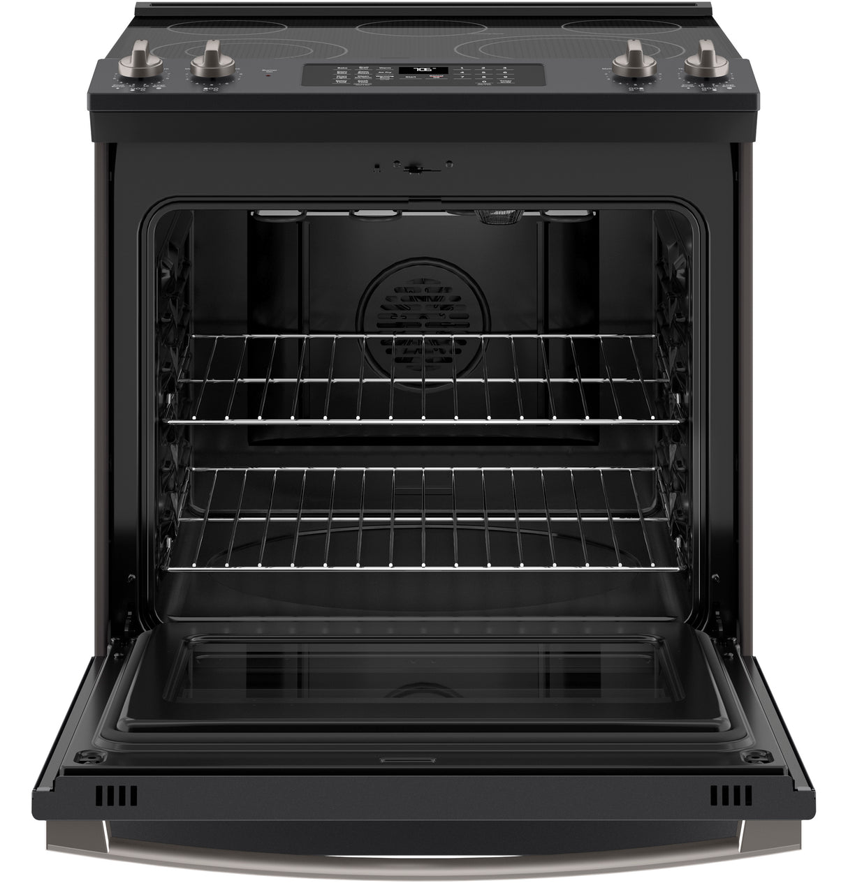 GE(R) 30" Slide-In Electric Convection Range with No Preheat Air Fry - (JS760FPDS)