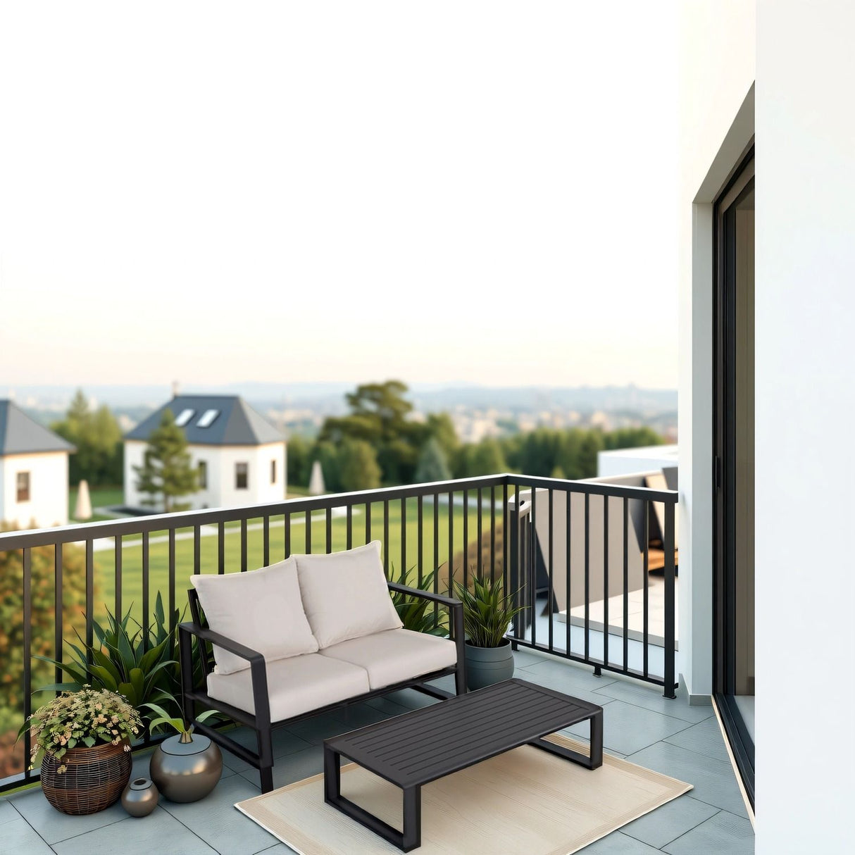 Sofa With Rectangular Coffee Table