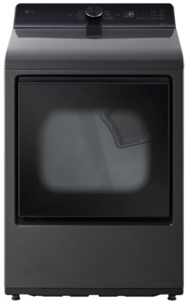 LG DLE8200L electric dryer angled view