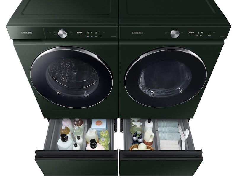Bespoke 27" Laundry Pedestal with Storage Drawer in Forest Green - (WE502NGUS)
