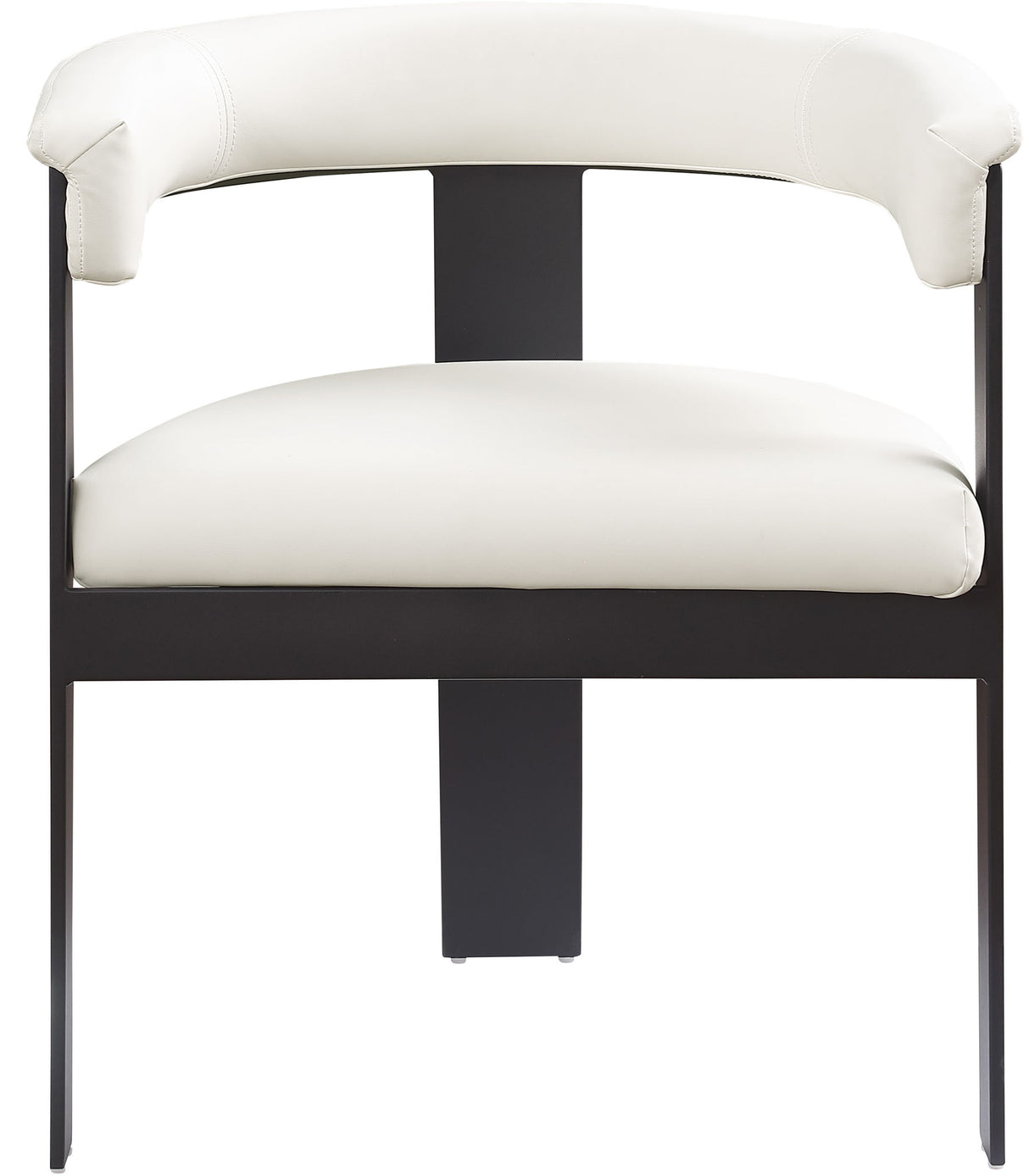 Romeo - Faux Leather Dining Chair With Black Base (Set of 2)