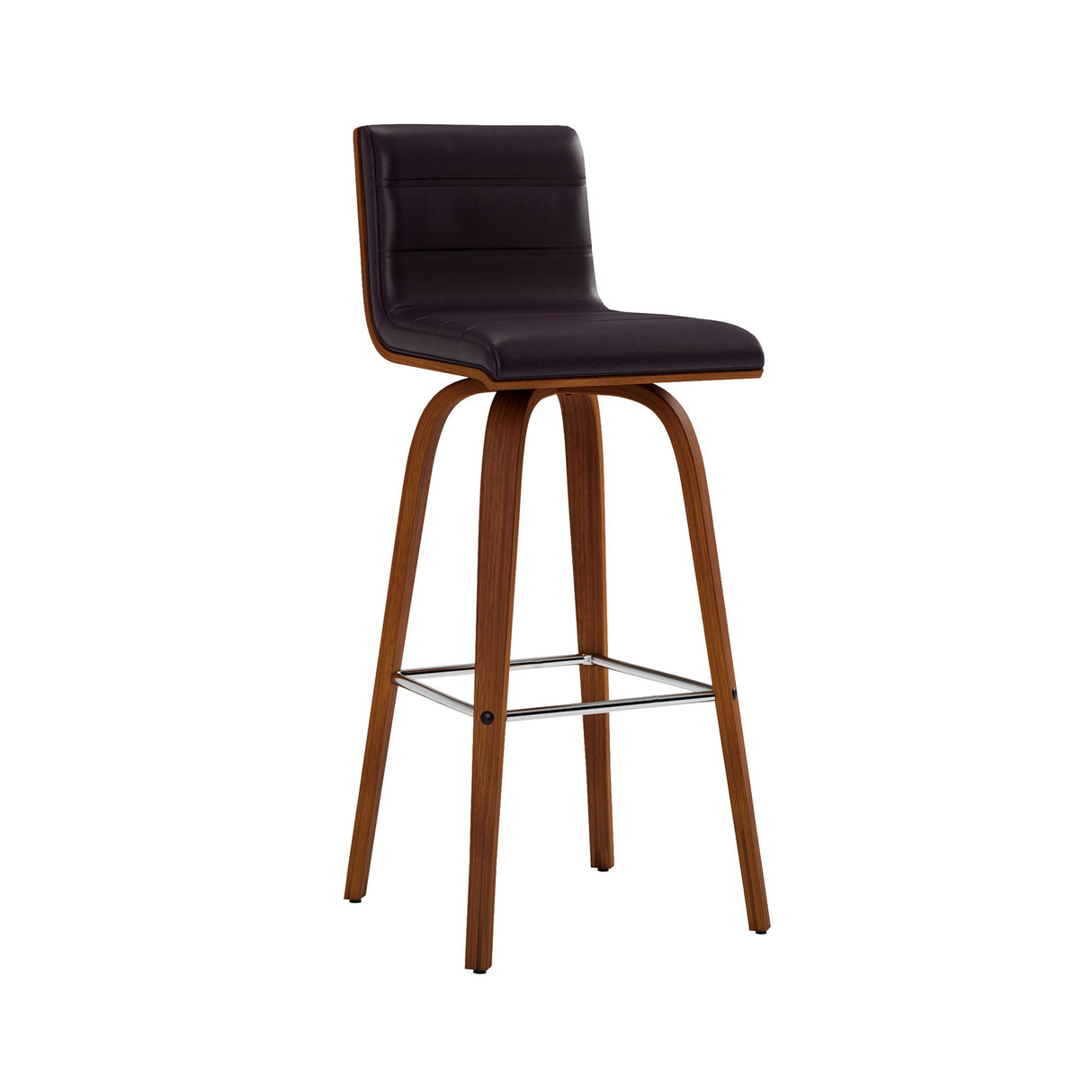 Vienna - 30" Swivel Bar Stool - Walnut Wood