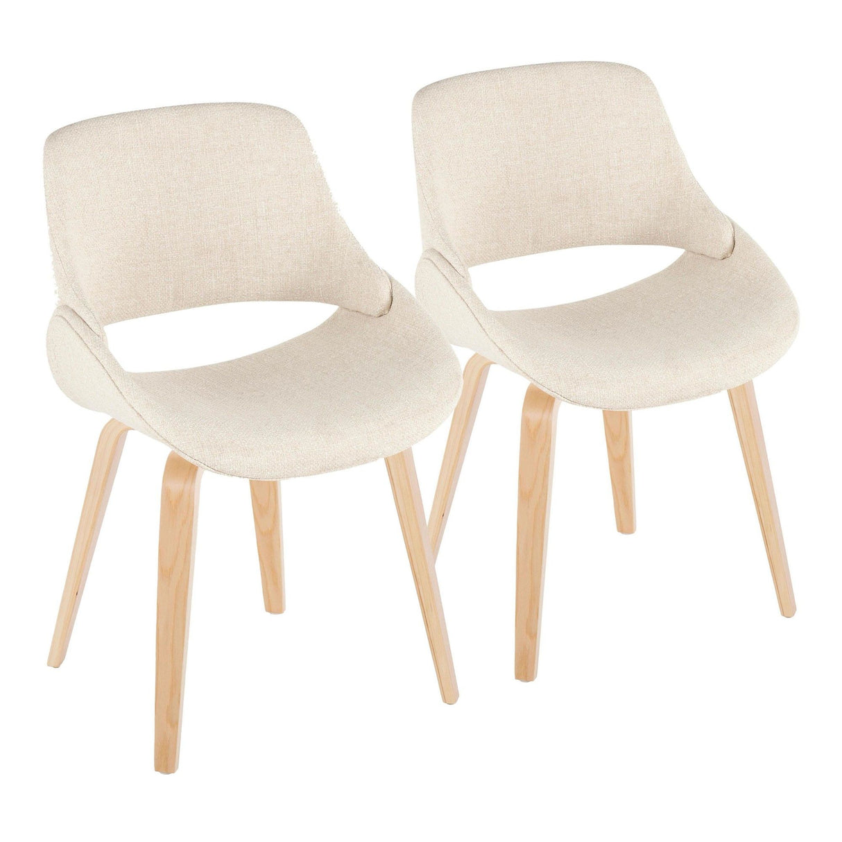 Fabrico - Chair (Set of 2) - Cream And Natural