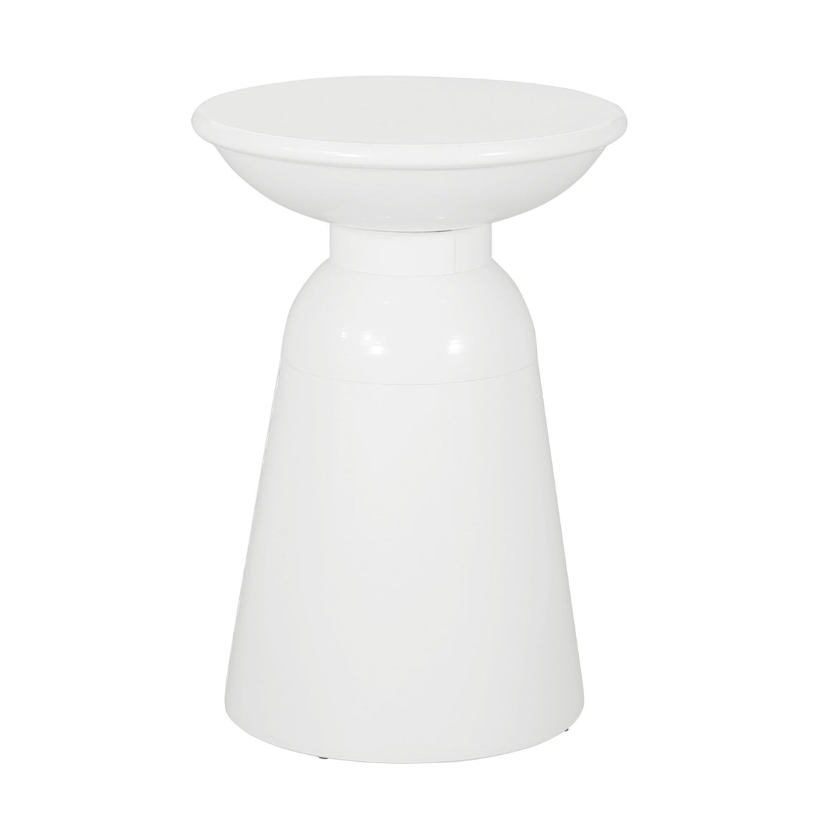 Outdoor Modern Metal End Large Table