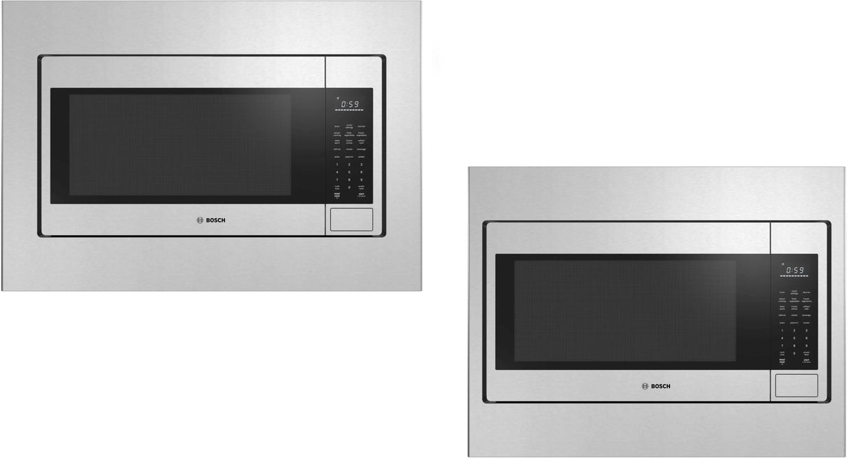 Bosch HMB30155UC built-in microwave oven interior cavity view