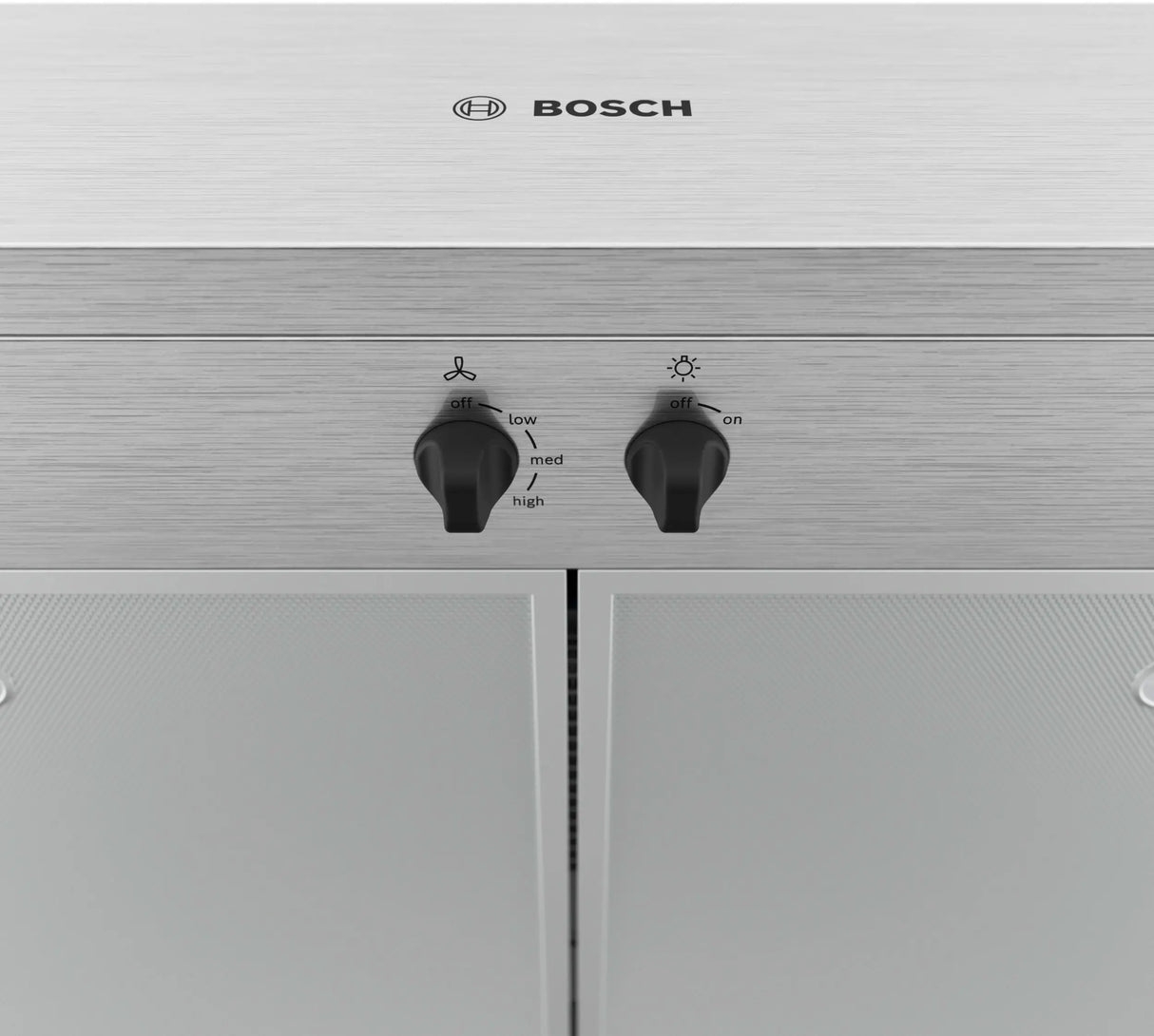 Bosch DUH30253UC range hood recirculation mode detail