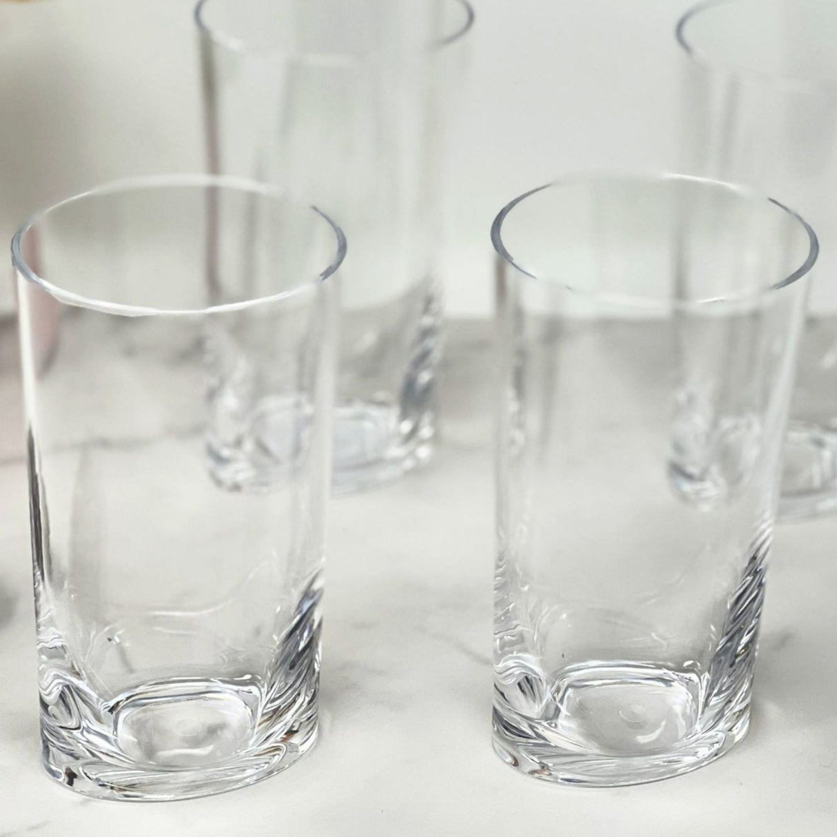 Leading Ware Oval Halo Acrylic Glasses Drinking Set