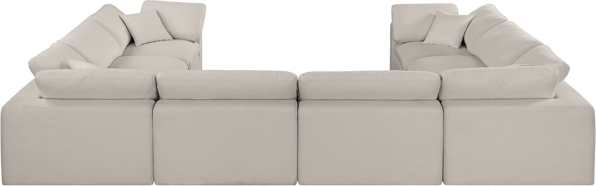 Comfy - 8 Piece Linen Modular Sectional