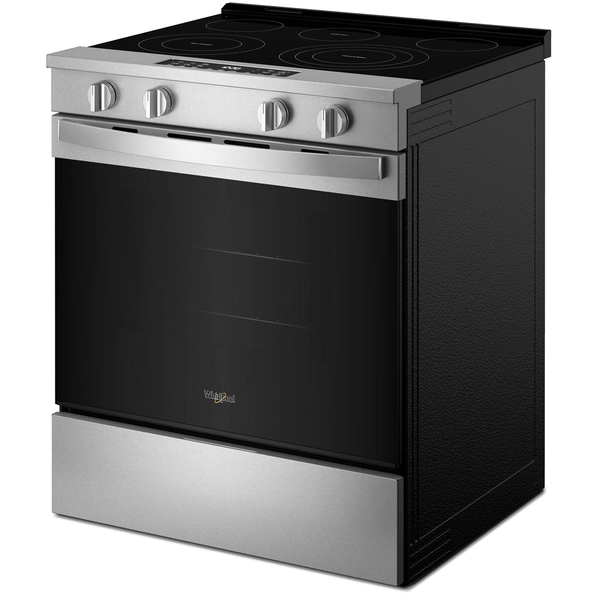 Whirlpool WSES5030SZ 30" Slide-In Electric Smart Range in Fingerprint Resistant Stainless Steel