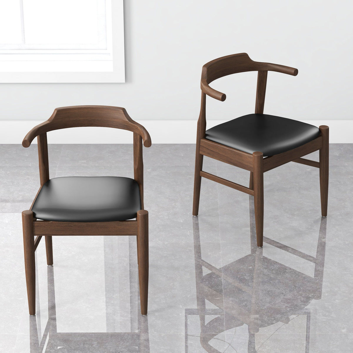 Leon - Mid-Century Modern Dining Chair (Set of 2)