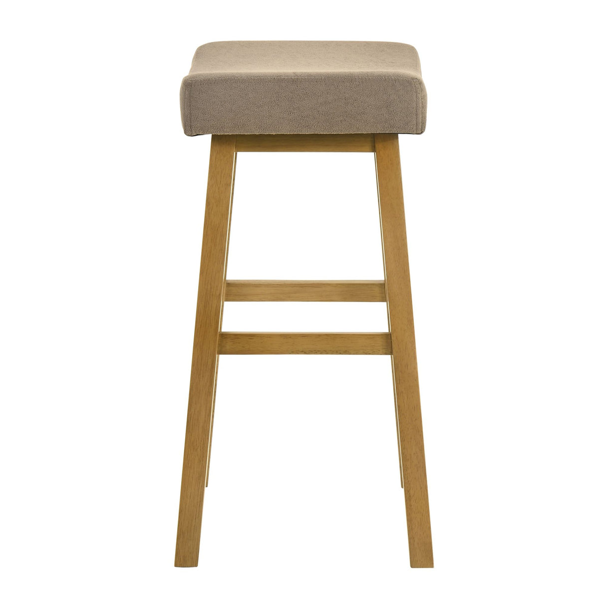 Lenon - Modern Farmhouse Wood Bar Height Kitchen Bar Stool