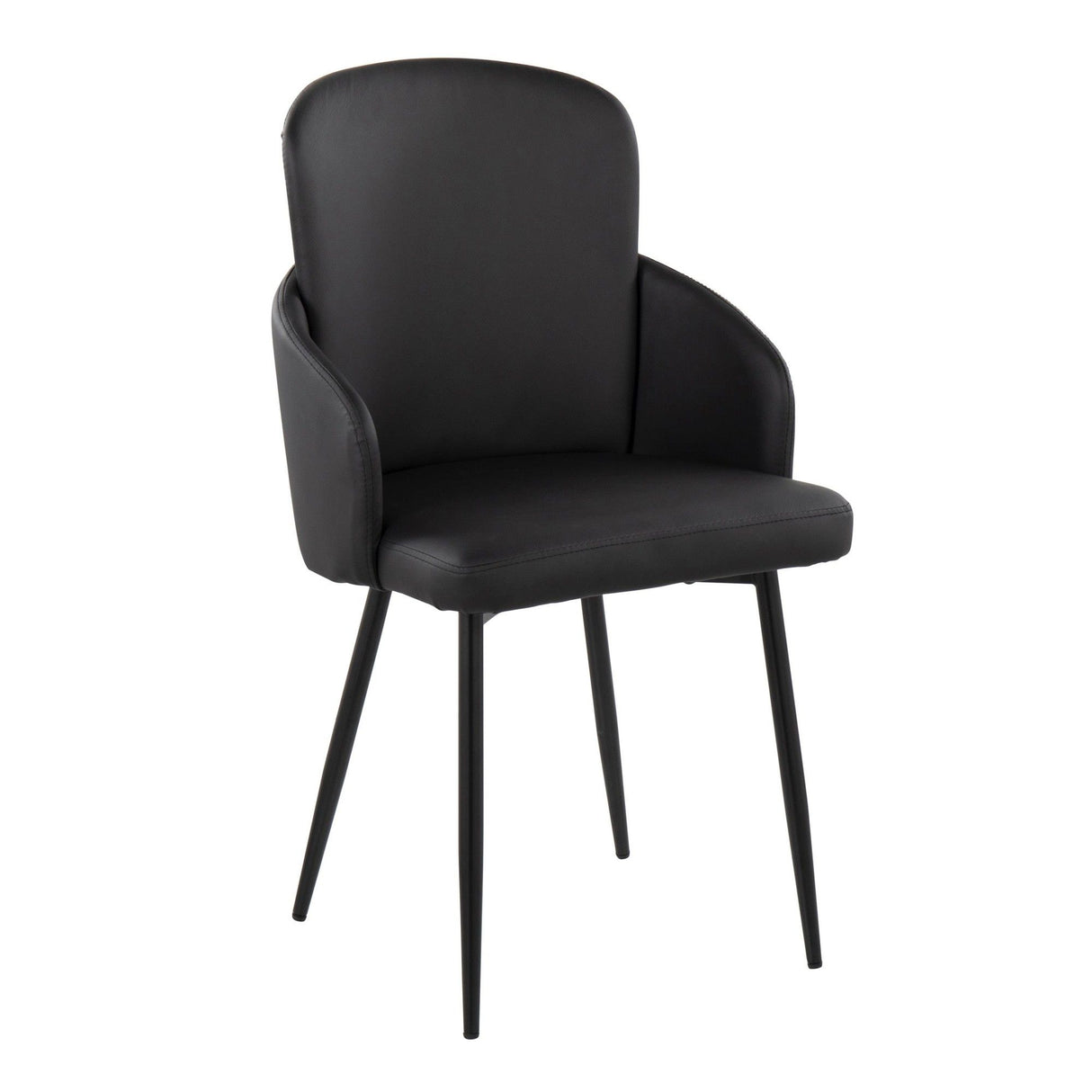 Dahlia - Contemporary Dining Chair (Set of 2) - Black Metal