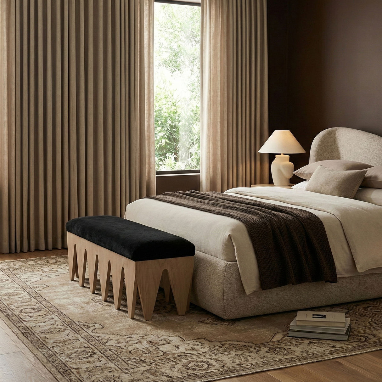 Altair - Bench - Light Brown Base