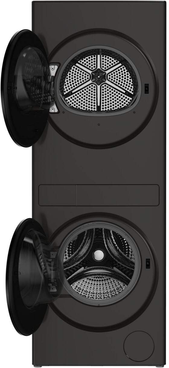 Whirlpool WFH5424SJ laundry center with doors open
