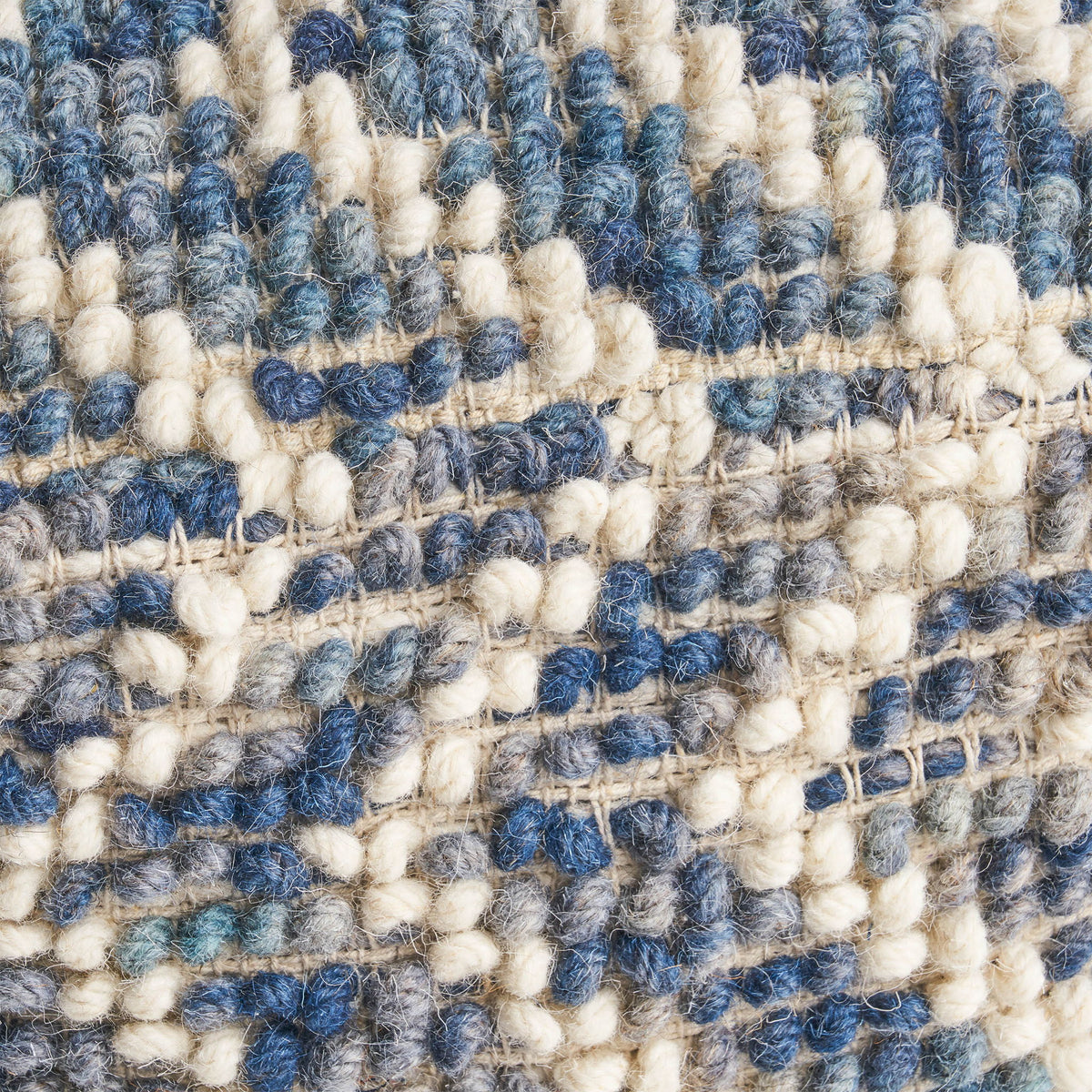Alina - Wool And Cotton Pouf - Natural