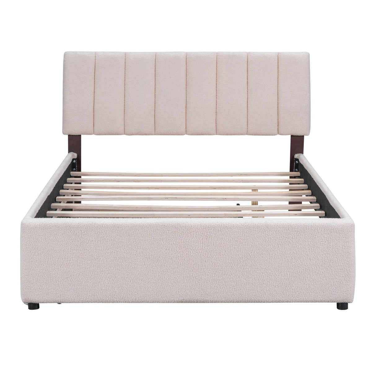 Upholstered Platform Bed With Trundle