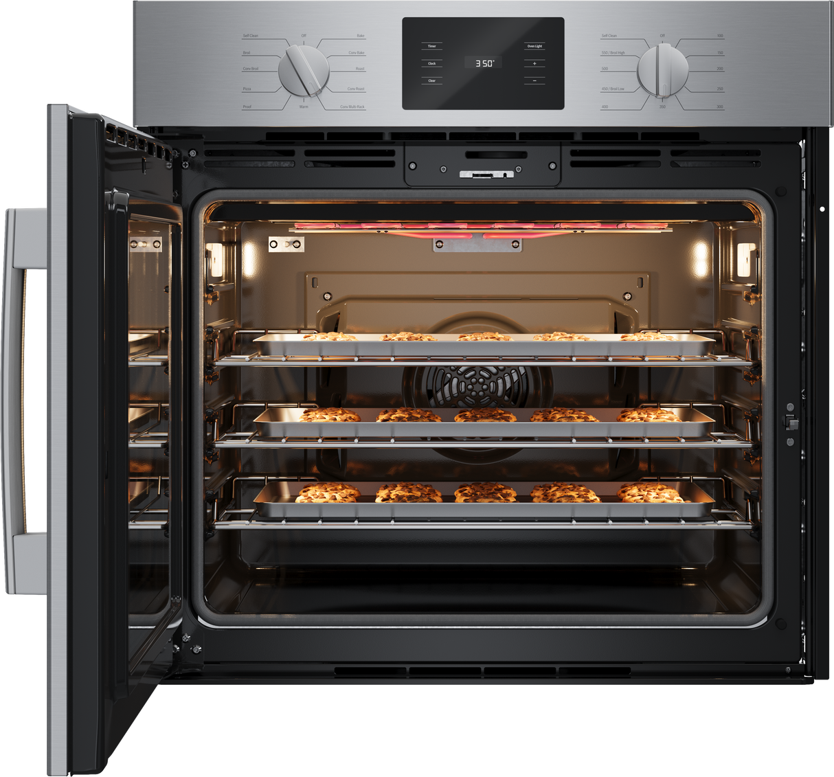 Bosch HBL5455LUC wall oven cooking food
