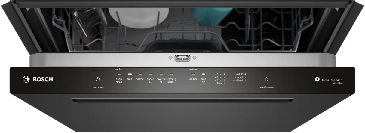 Bosch SHP65DM6N top control panel detail