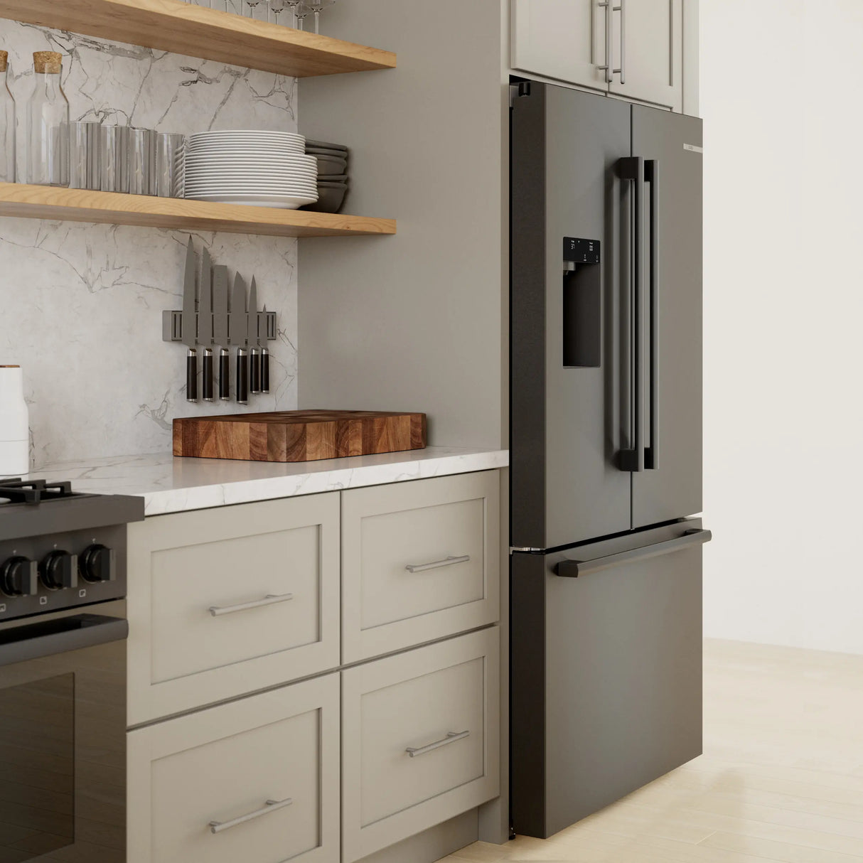 Bosch B36CD52SNB counter depth installation