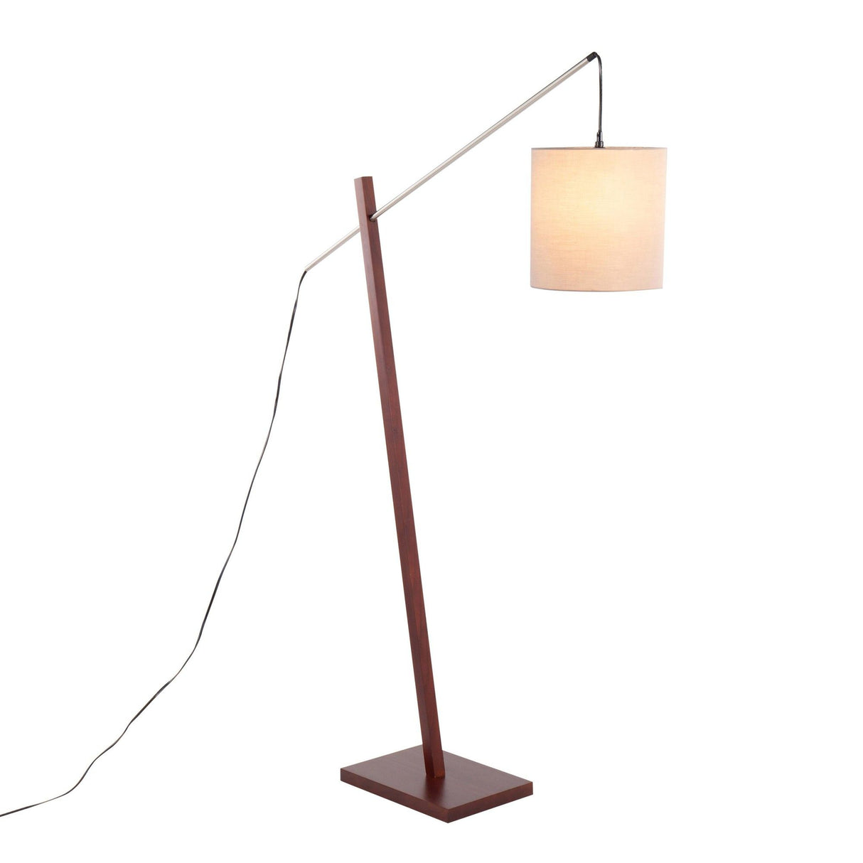 Arturo - Contemporary Floor Lamp - Walnut Wood