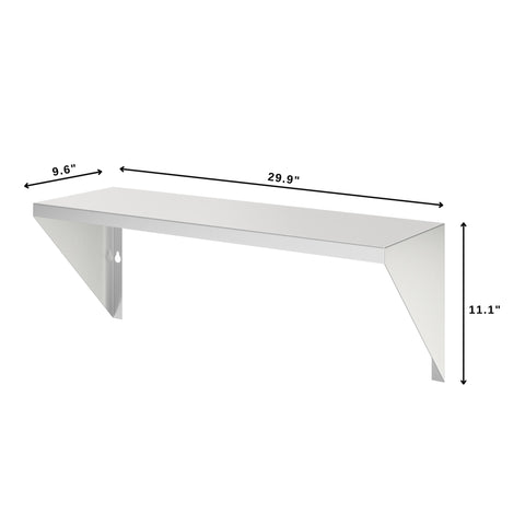 30 in. Front Shelf for Outdoor Commercial Grill in Stainless-Steel (KM-CG-FS30)
