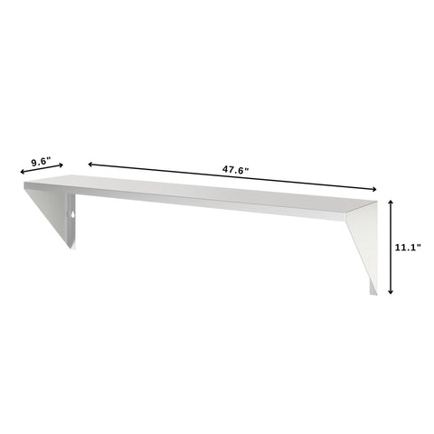 48 in. Front Shelf for Commercial Outdoor Grill in Stainless-Steel (KM-CG-FS48)