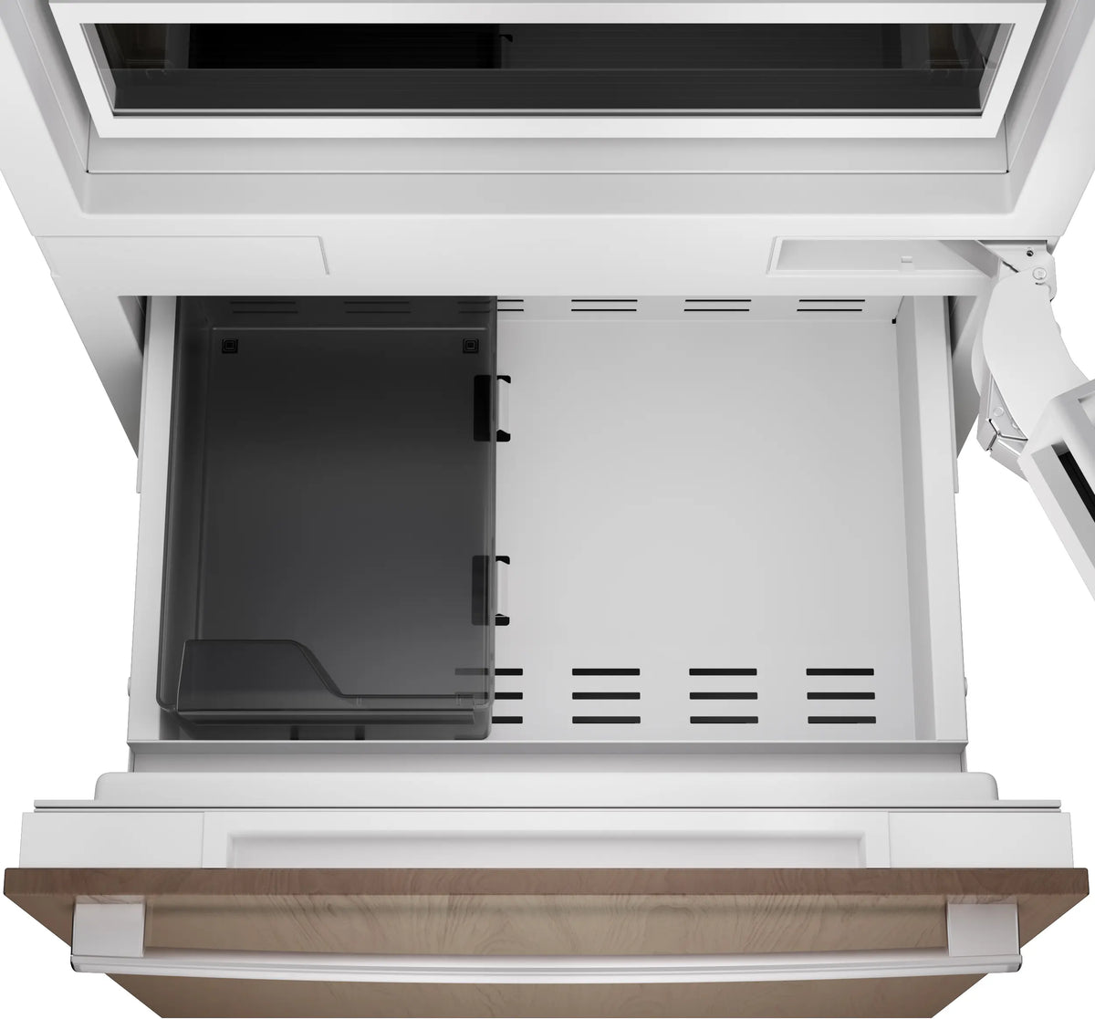 Bosch B30IB100SP freezer ice maker close-up