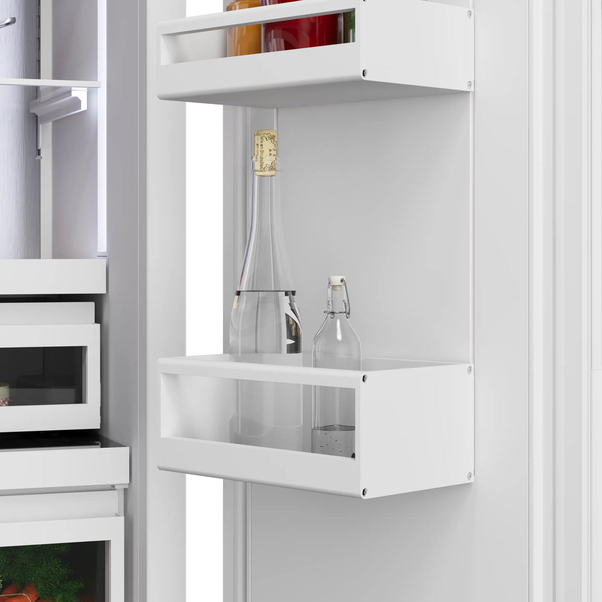 Bosch B36BT130NS metal door bin detail