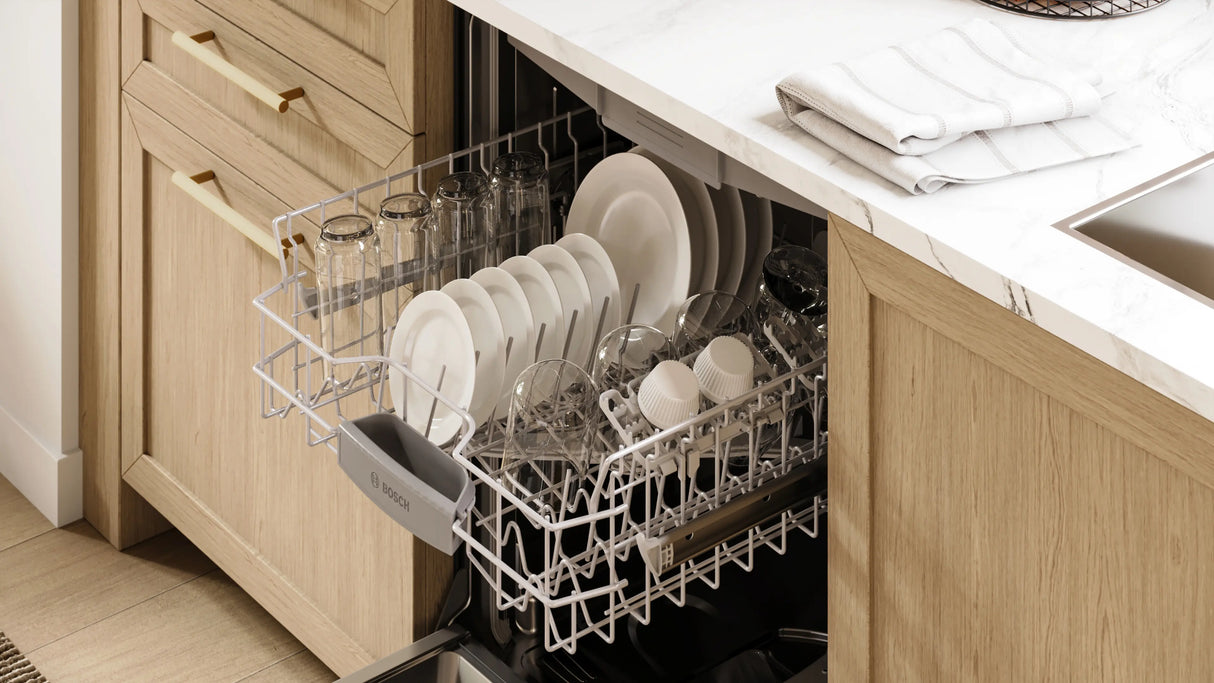 Bosch SHX53DM5N dishwasher kitchen lifestyle view