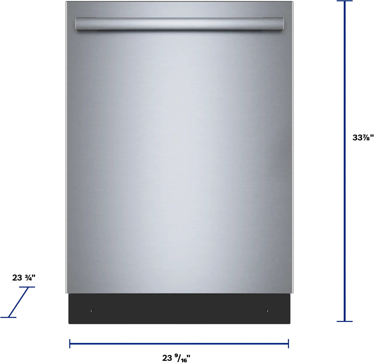Bosch SHX65DM5N dimensions and measurements diagram