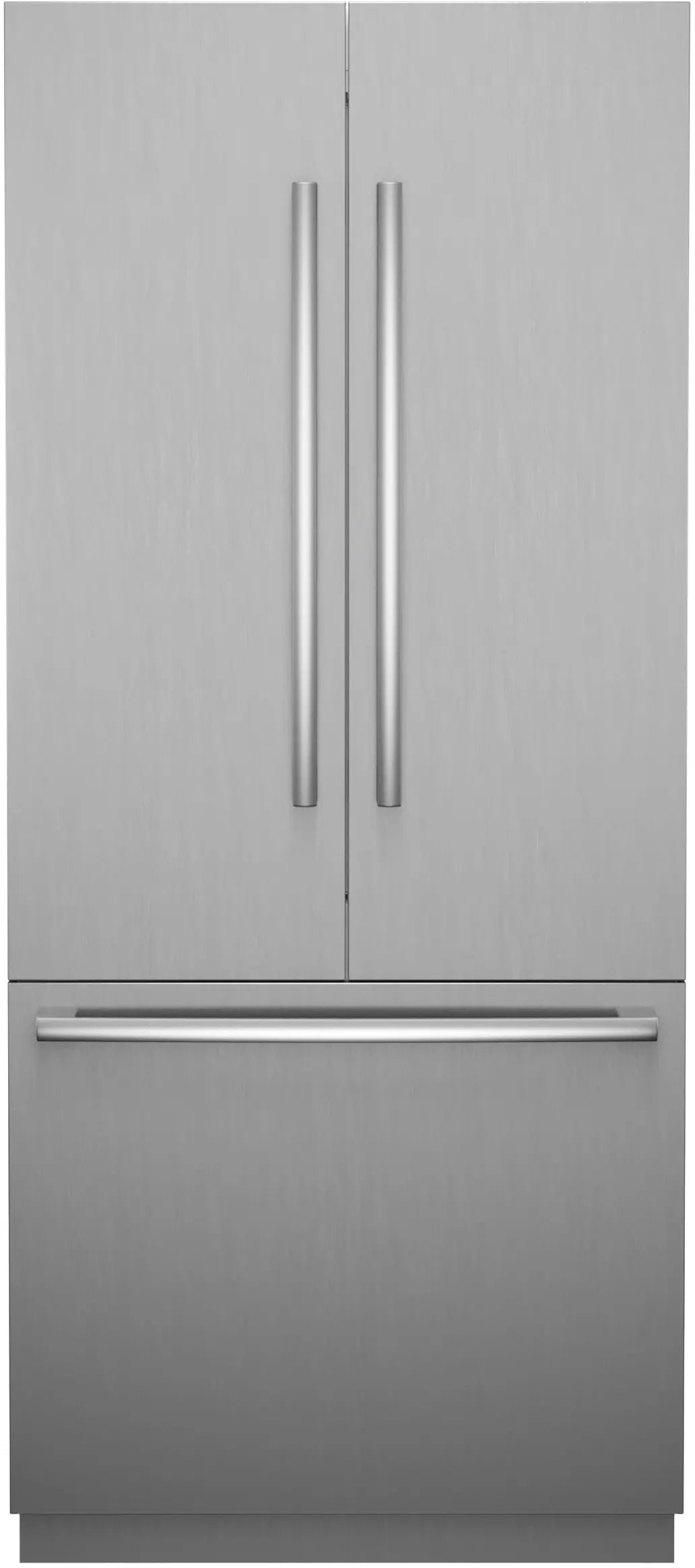 Bosch B36BT130NS built-in French door refrigerator front view