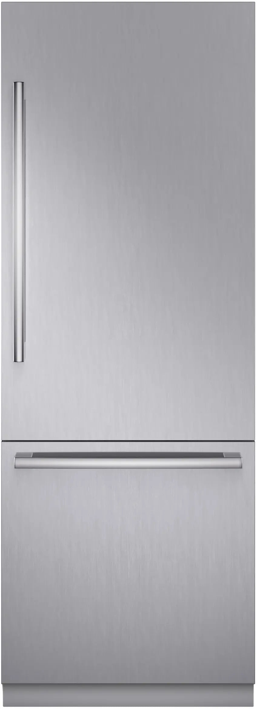 Bosch B30BB130SS built-in bottom freezer refrigerator front view