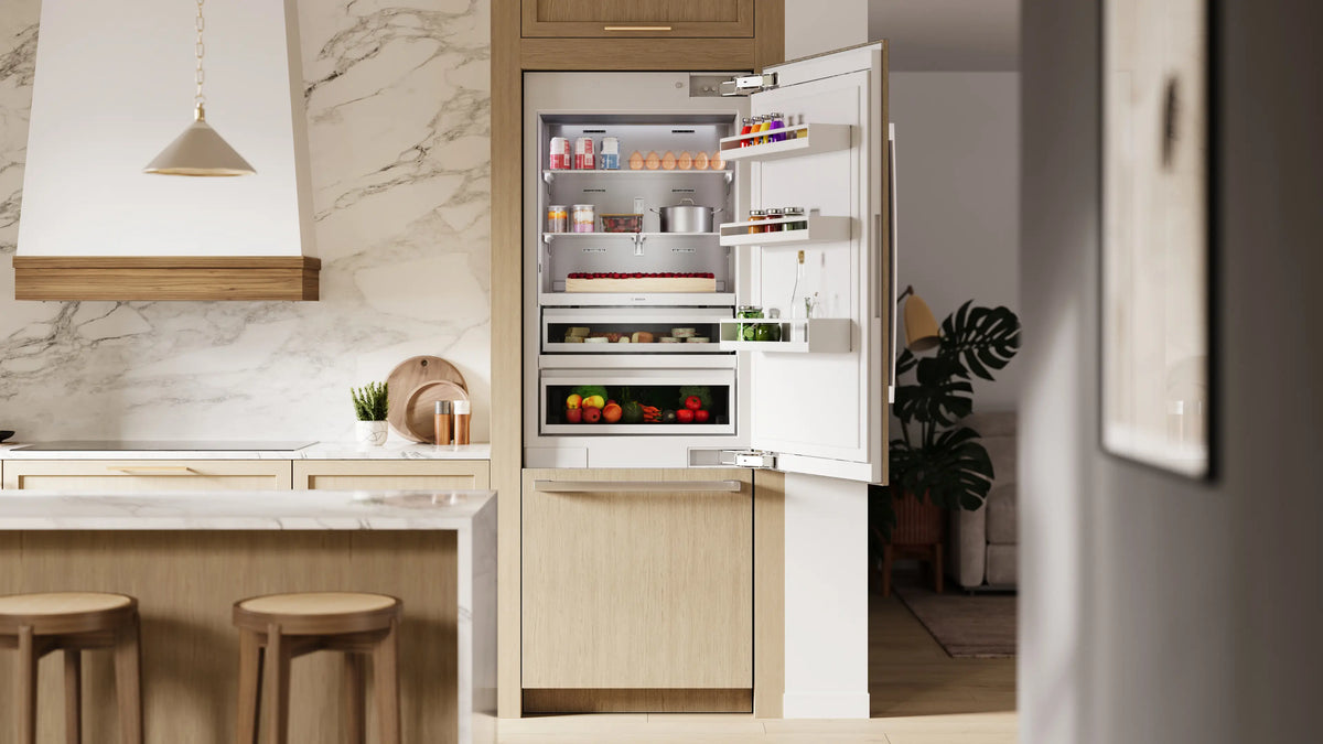 Bosch B30IB100SP custom panel lifestyle kitchen view 2