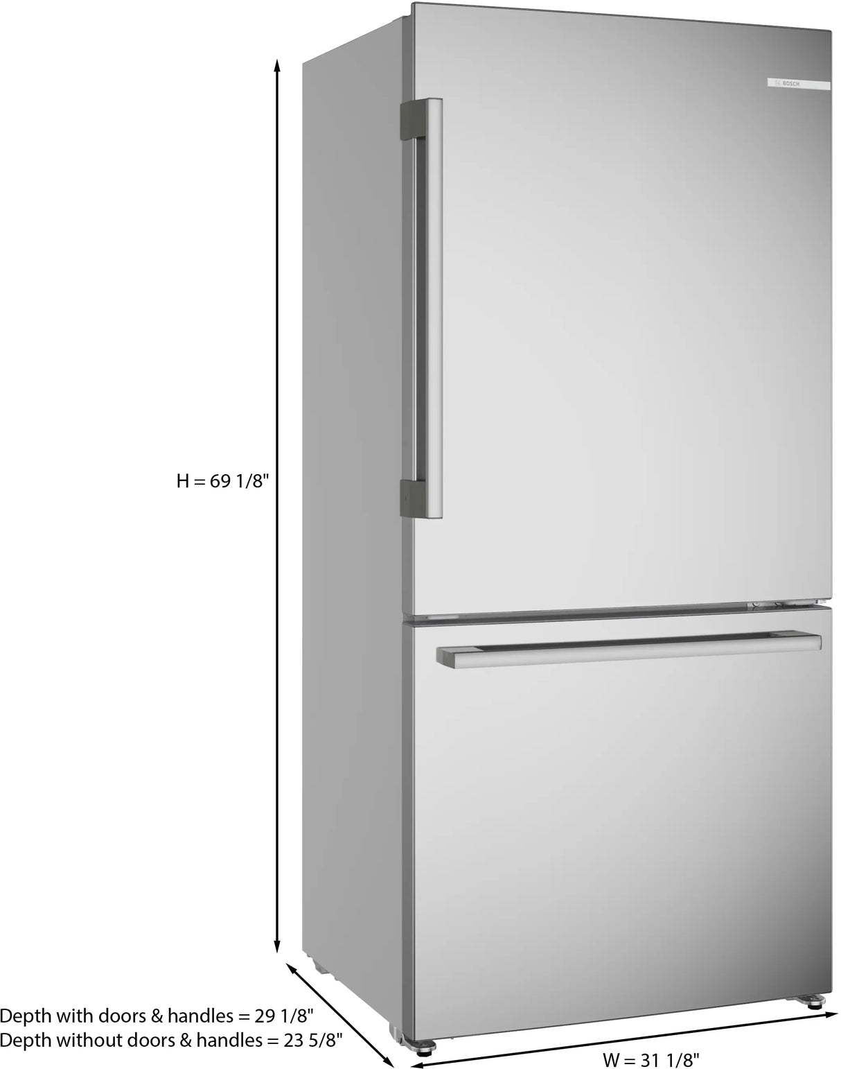 Bosch B33CM10SNS Bottom-Freezer Refrigerator in Fingerprint-Resistant Stainless Steel - image 15