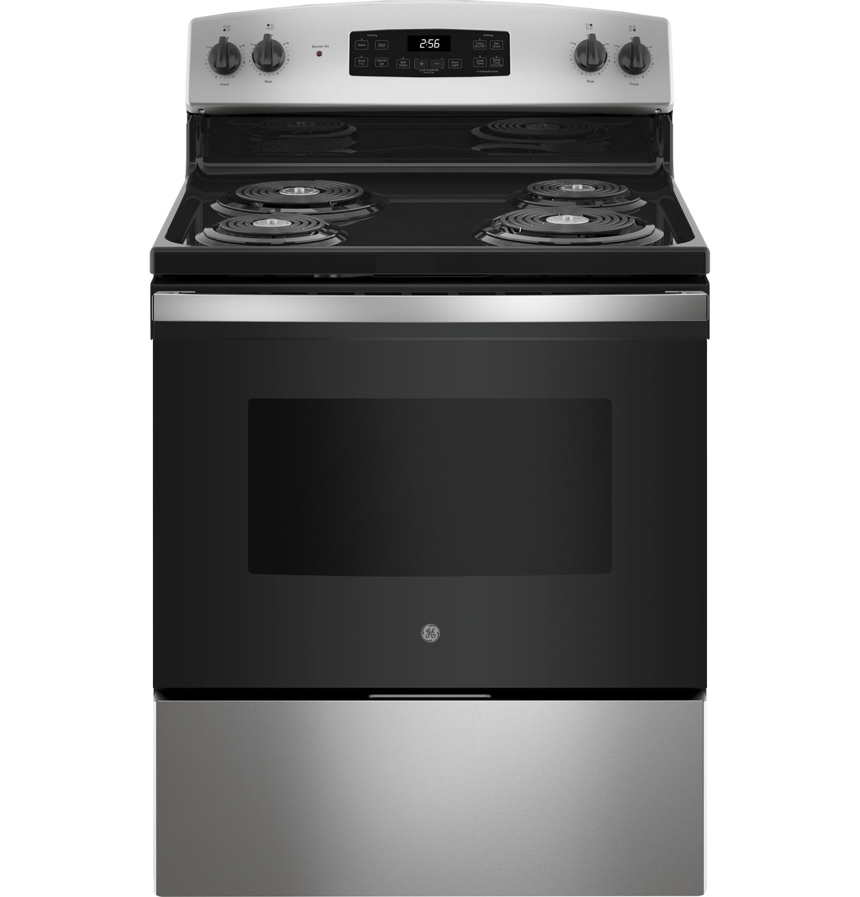 GE JB256RTSS - 30 in. 5 cu. ft. Electric Range with Coil Burners - Stainless Steel