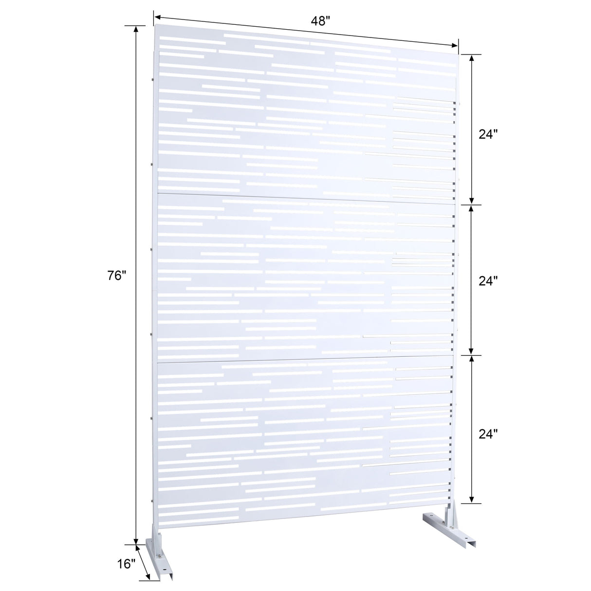 Outdoor & Indoor Freestanding Metal Privacy Screen