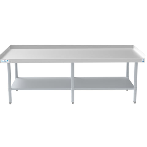 30" x 72" 16-Gauge Stainless Steel Equipment Stand with Galvanized Undershelf, EQT-163072.